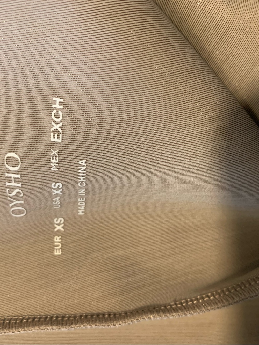 High-Waist Women's Leggings in Beige - Picture 2 of 8